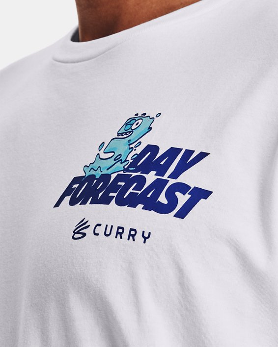 เสื้อแขนสั้น Curry 3 Day Forecast สำหรับผู้ชาย, White, pdpMainDesktop image number 4